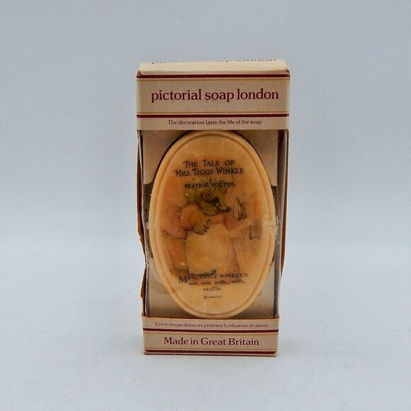 Vintage Beatrix Potter Mrs Tiggy-Winkle Boxed Pictorial Soap Great Britain - Picture 1 of 5